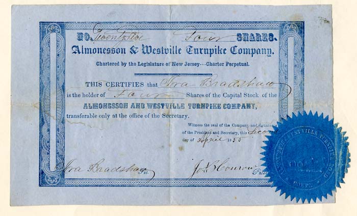 Almonesson and Westville Turnpike Co.